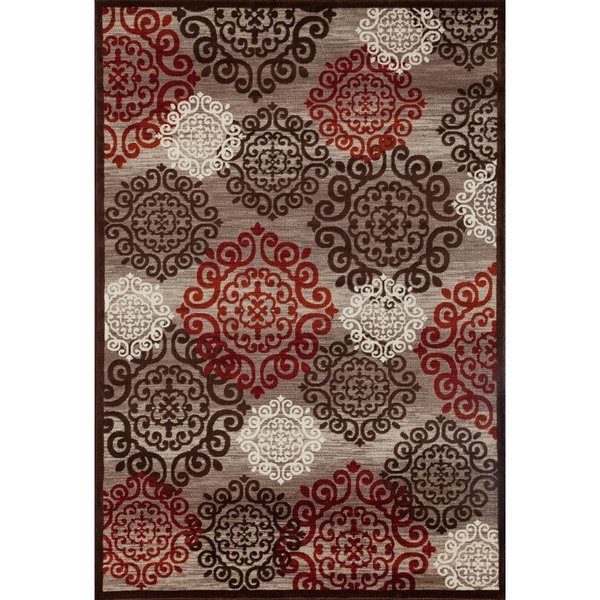 Standalone 2 x 3 ft. Novi Collection Day Dreaming Woven Area Rug, Mushroom Brown ST2417560